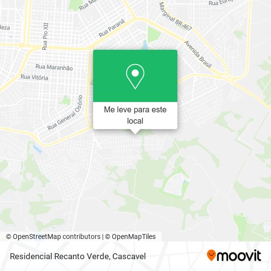 Residencial Recanto Verde mapa