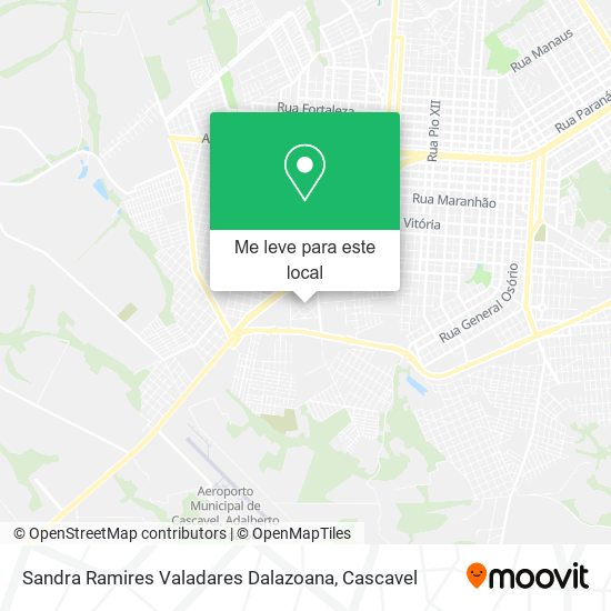 Sandra Ramires Valadares Dalazoana mapa