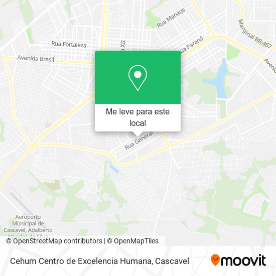 Cehum Centro de Excelencia Humana mapa