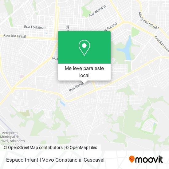 Espaco Infantil Vovo Constancia mapa