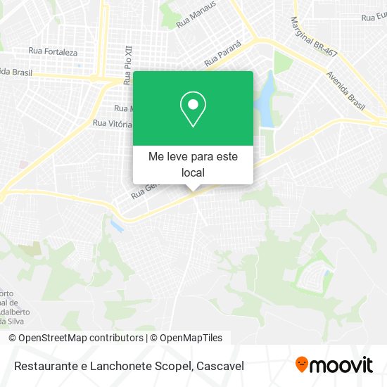 Restaurante e Lanchonete Scopel mapa