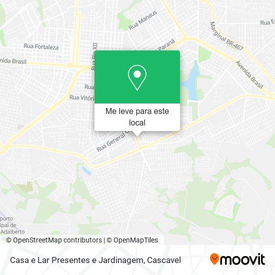 Casa e Lar Presentes e Jardinagem mapa