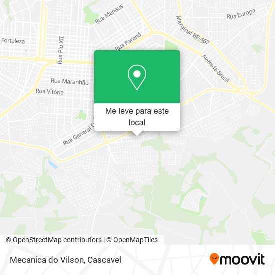 Mecanica do Vilson mapa