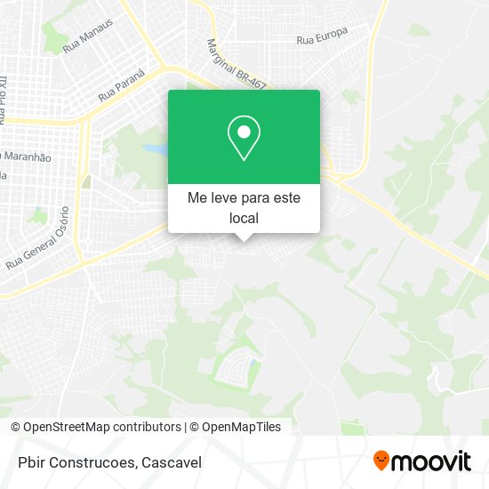 Pbir Construcoes mapa