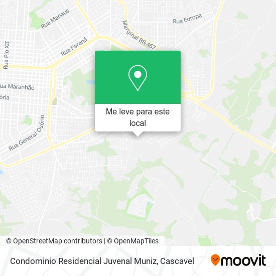 Condominio Residencial Juvenal Muniz mapa
