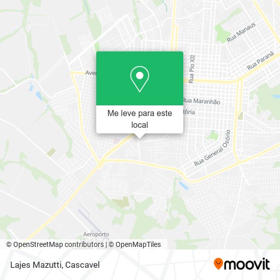 Lajes Mazutti mapa