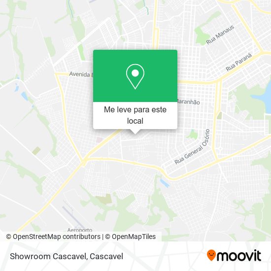 Showroom Cascavel mapa