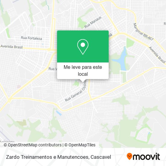 Zardo Treinamentos e Manutencoes mapa