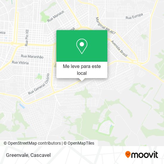 Greenvale mapa