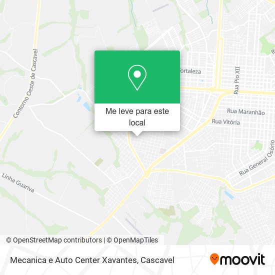 Mecanica e Auto Center Xavantes mapa