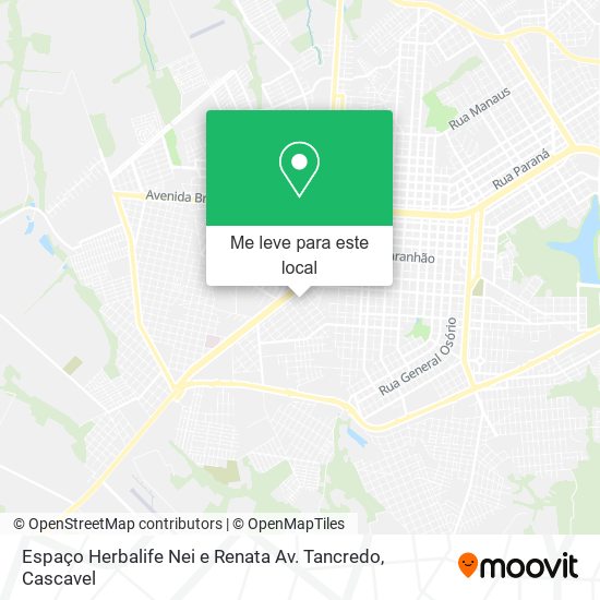 Espaço Herbalife Nei e Renata Av. Tancredo mapa