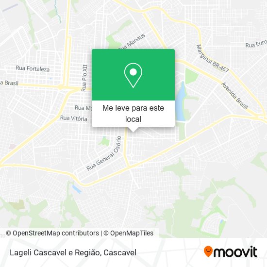 Lageli Cascavel e Região mapa