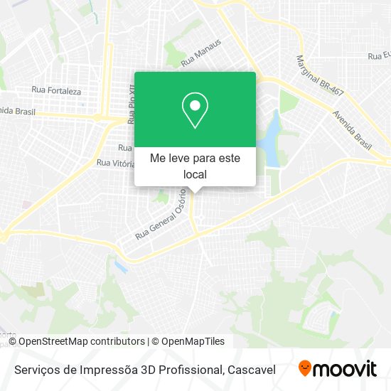 Serviços de Impressõa 3D Profissional mapa