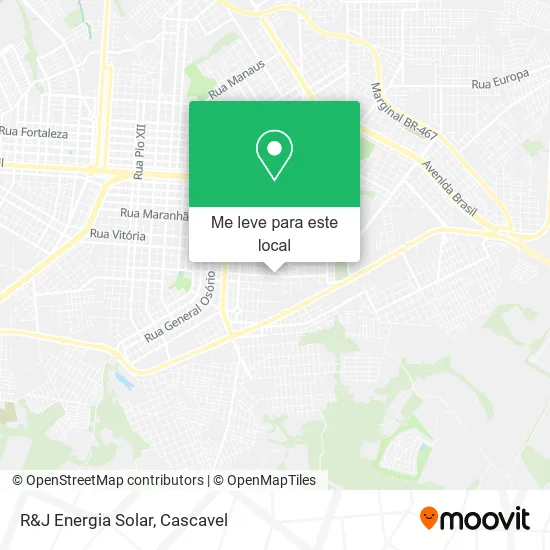 R&J Energia Solar mapa