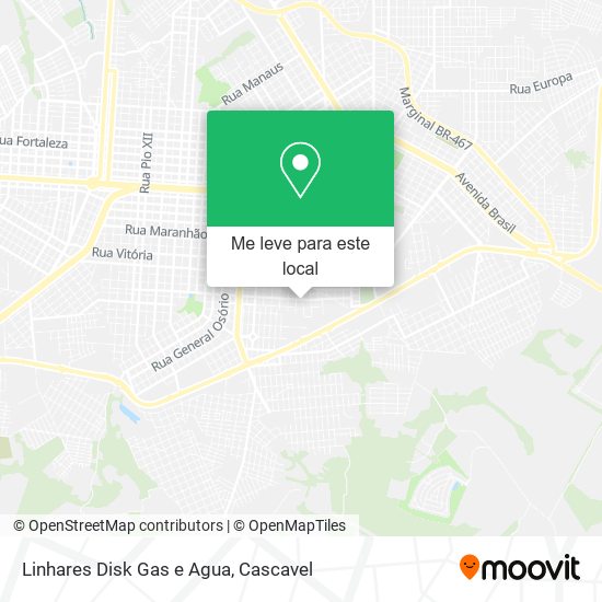 Linhares Disk Gas e Agua mapa