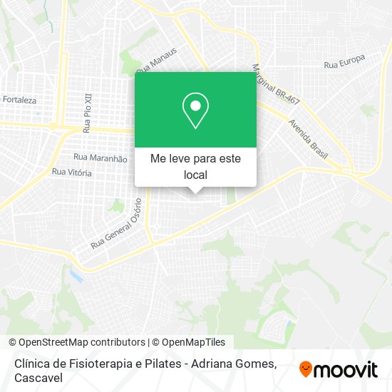 Clínica de Fisioterapia e Pilates - Adriana Gomes mapa