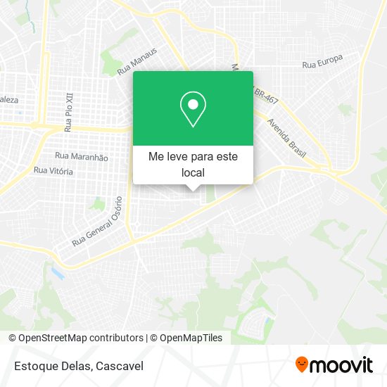 Estoque Delas mapa