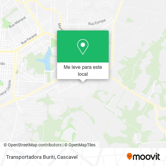 Transportadora Buriti mapa