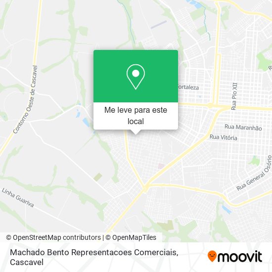 Machado Bento Representacoes Comerciais mapa