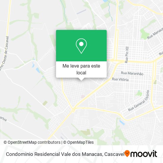 Condominio Residencial Vale dos Manacas mapa