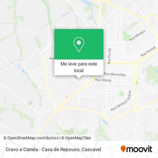 Cravo e Canela - Casa de Repouso mapa