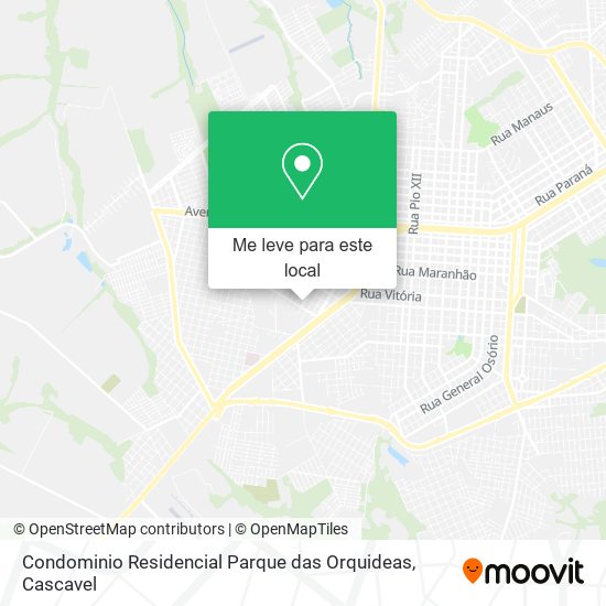 Condominio Residencial Parque das Orquideas mapa