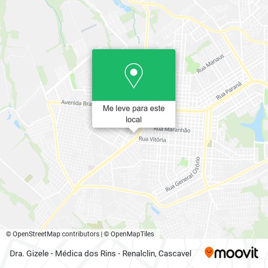 Dra. Gizele - Médica dos Rins - Renalclin mapa