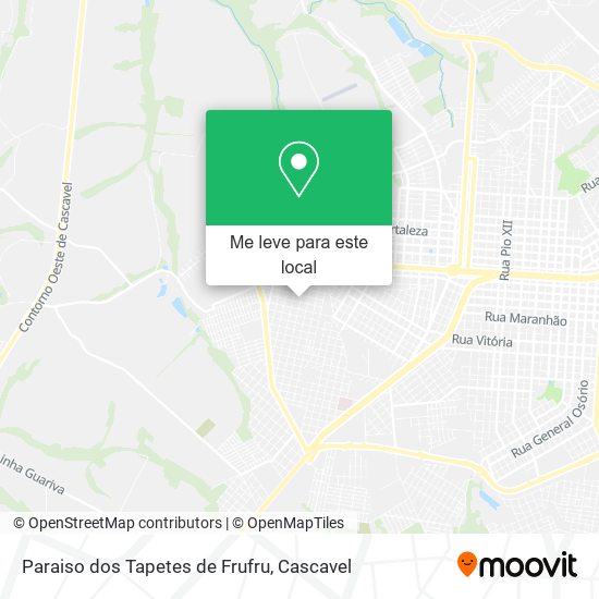 Paraiso dos Tapetes de Frufru mapa