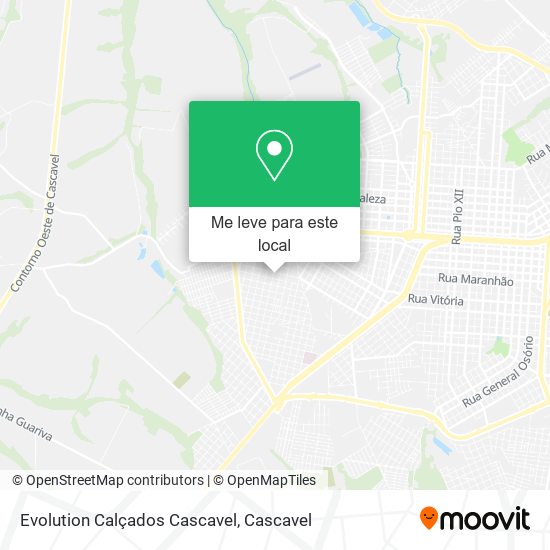 Evolution Calçados Cascavel mapa