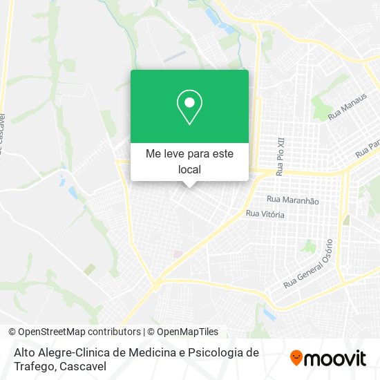 Alto Alegre-Clinica de Medicina e Psicologia de Trafego mapa
