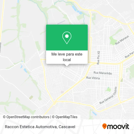 Raccon Estetica Automotiva mapa