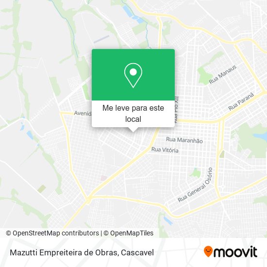 Mazutti Empreiteira de Obras mapa