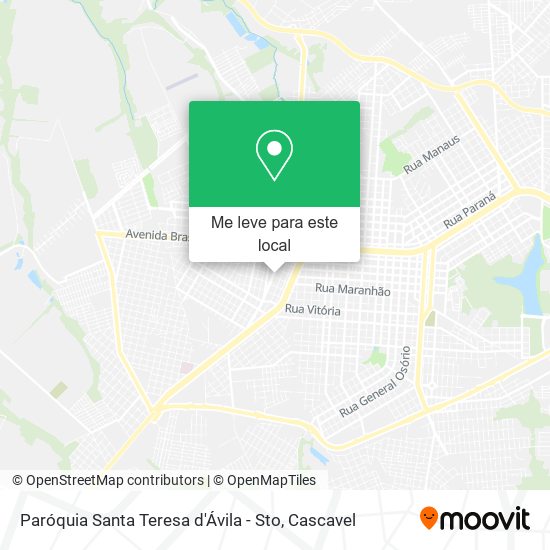 Paróquia Santa Teresa d'Ávila - Sto mapa