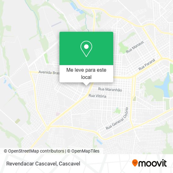 Revendacar Cascavel mapa
