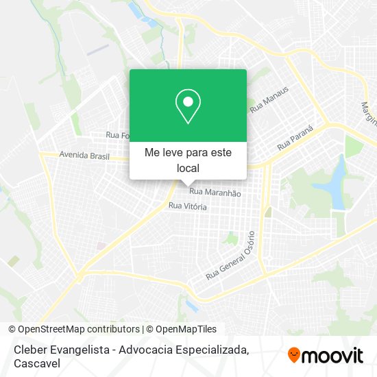 Cleber Evangelista - Advocacia Especializada mapa