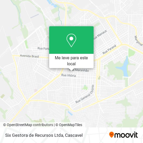 Six Gestora de Recursos Ltda mapa