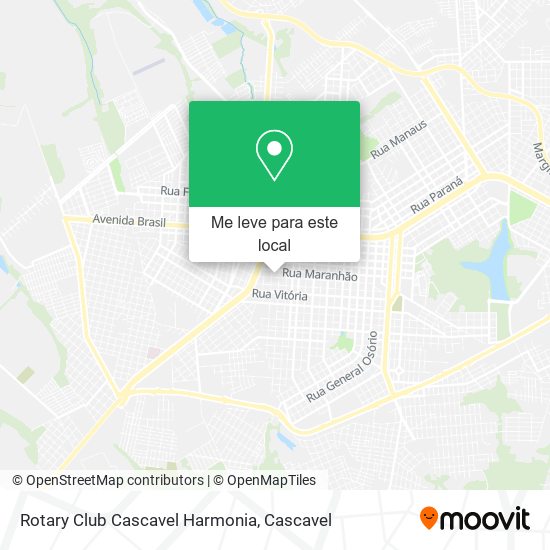Rotary Club Cascavel Harmonia mapa