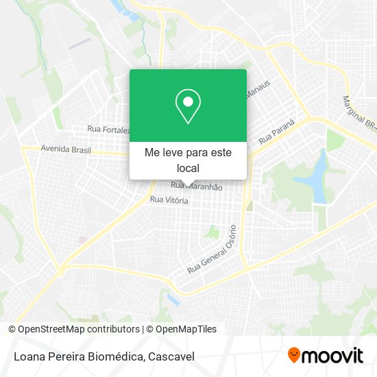Loana Pereira Biomédica mapa
