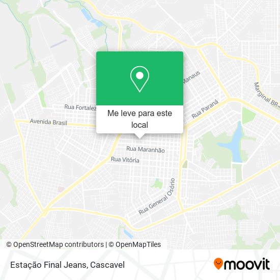 Estação Final Jeans mapa