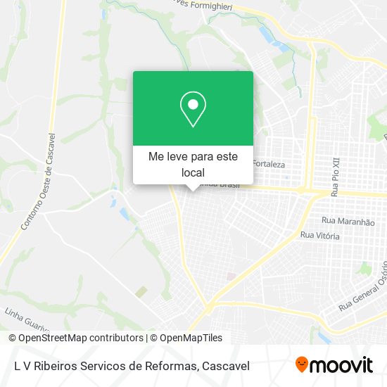 L V Ribeiros Servicos de Reformas mapa