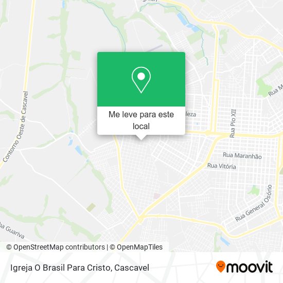 Igreja O Brasil Para Cristo mapa