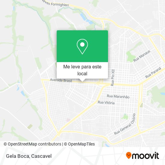Gela Boca mapa