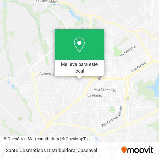 Sante Cosmeticos Distribuidora mapa