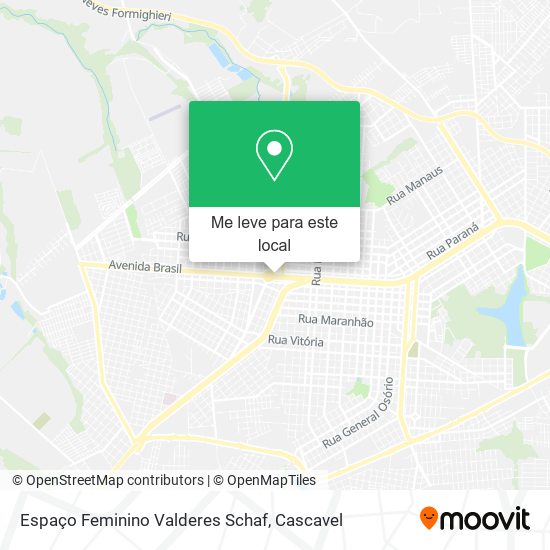 Espaço Feminino Valderes Schaf mapa