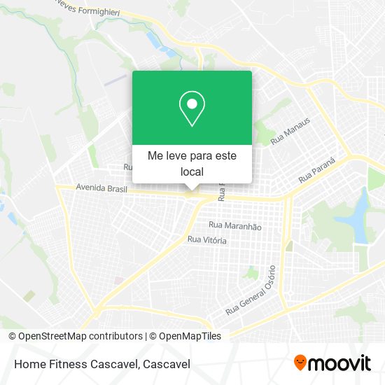 Home Fitness Cascavel mapa