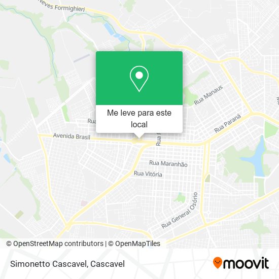 Simonetto Cascavel mapa