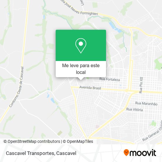Cascavel Transportes mapa