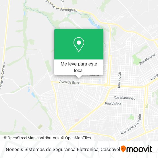 Genesis Sistemas de Seguranca Eletronica mapa