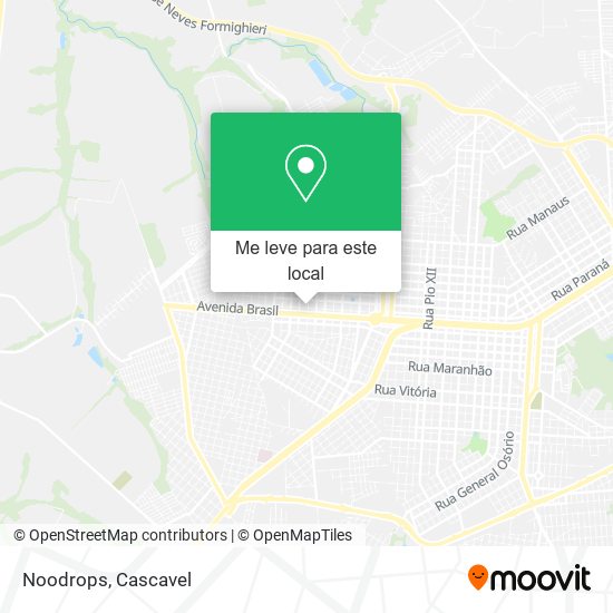 Noodrops mapa