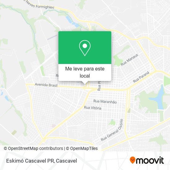 Eskimó Cascavel PR mapa